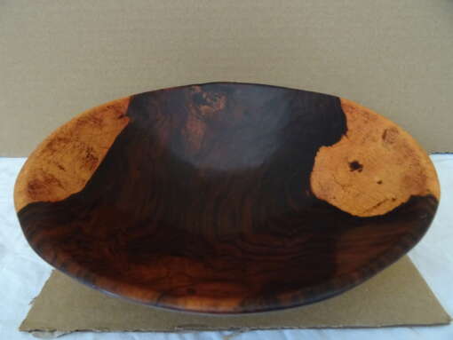 Handgesneden houten schaaltje 22 cm