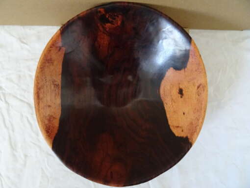 Handgesneden houten schaaltje 22 cm