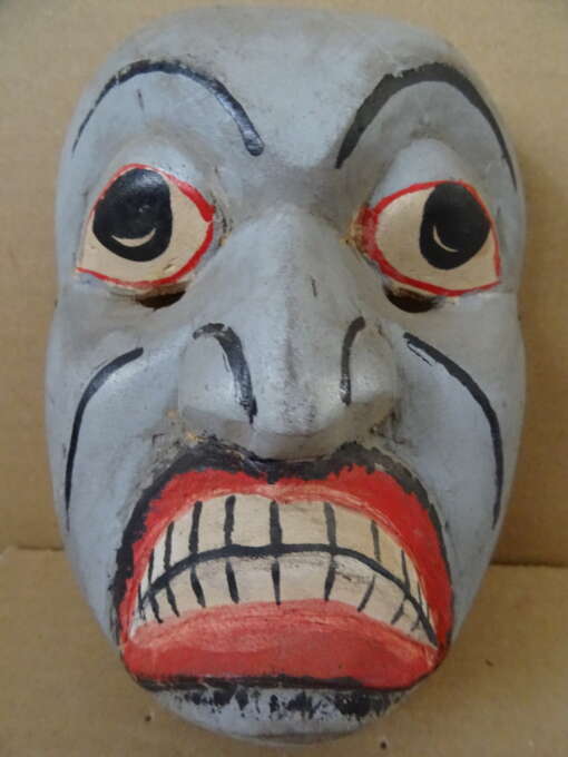 Vintage houten masker Indonesië