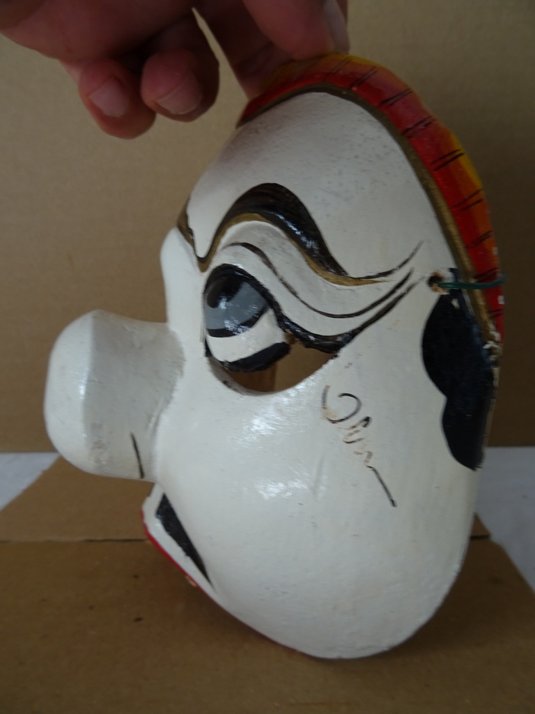 Vintage houten masker Indonesië - Afbeelding 5