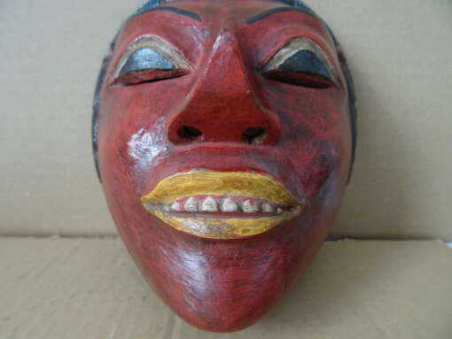 Vintage houten masker Indonesië