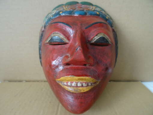 Vintage houten masker Indonesië