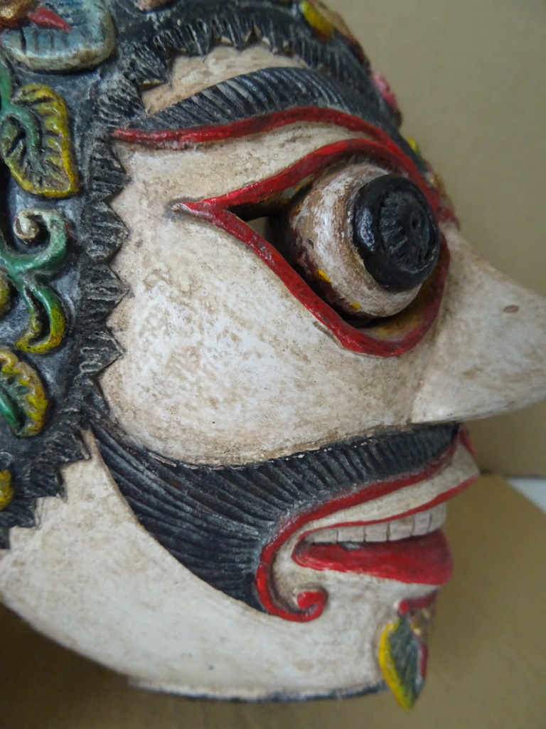 Vintage houten masker Indonesië - Afbeelding 8
