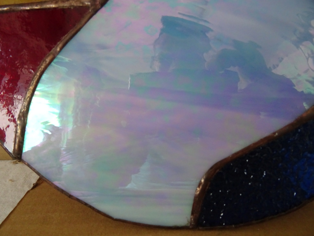 Volkskunst glas in lood hanger - Afbeelding 7