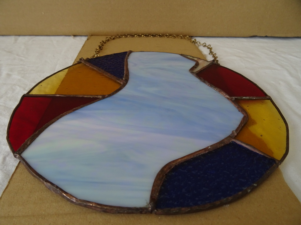 Volkskunst glas in lood hanger - Afbeelding 8