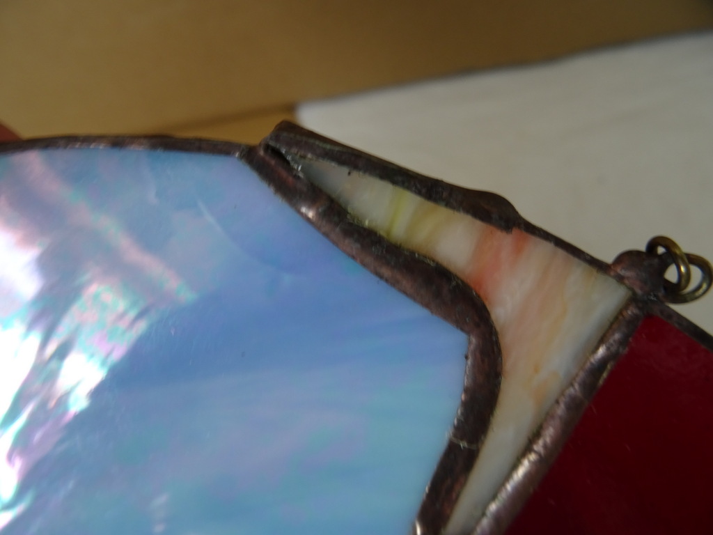 Volkskunst glas in lood hanger - Afbeelding 12