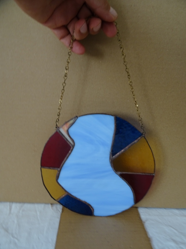Volkskunst glas in lood hanger - Afbeelding 13