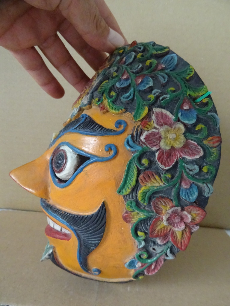 Vintage houten masker Indonesië - Afbeelding 7