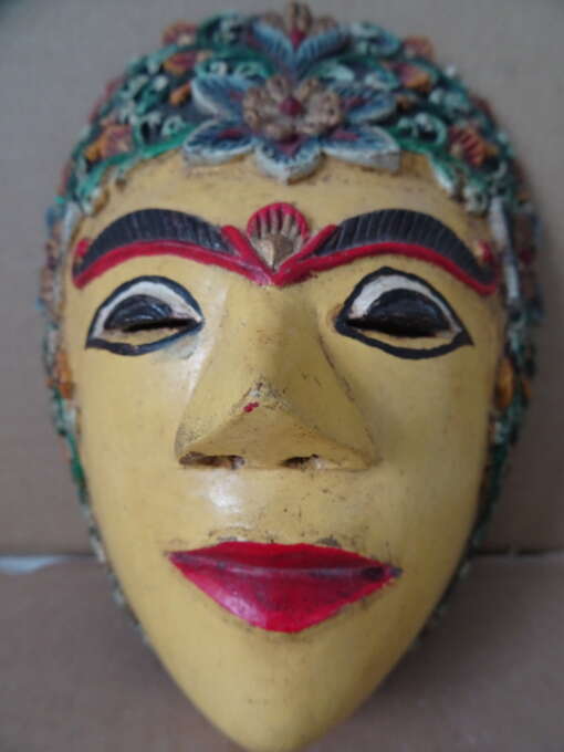 Vintage houten masker Indonesië