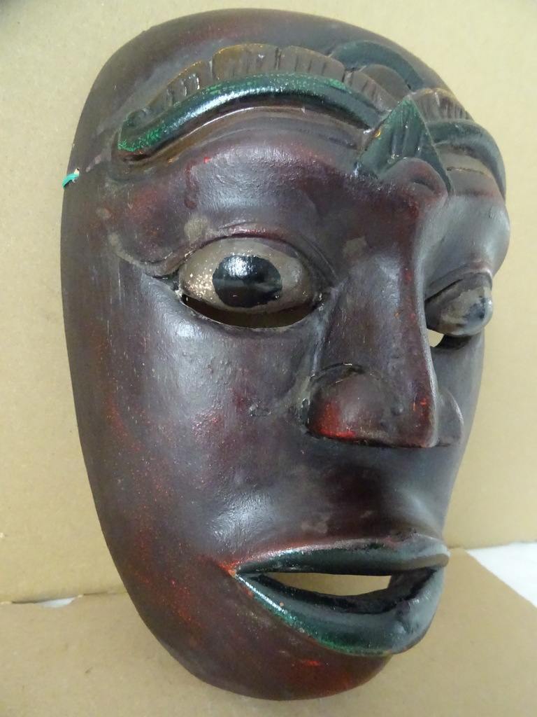 Vintage houten masker Indonesië - Afbeelding 6