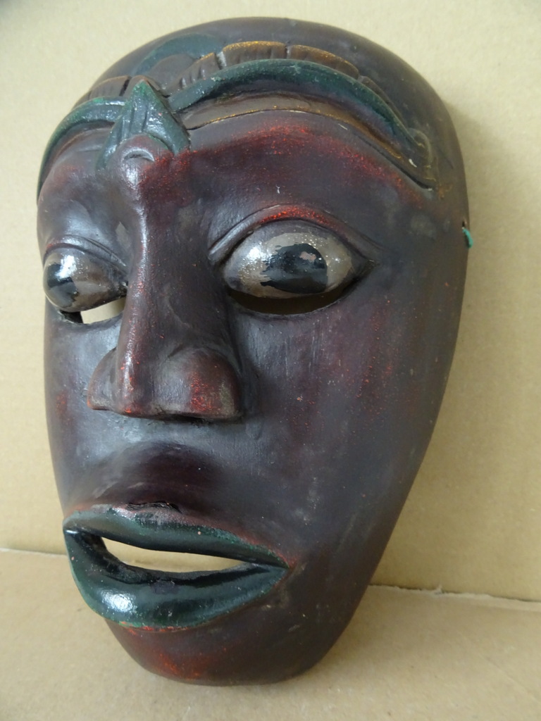 Vintage houten masker Indonesië - Afbeelding 7