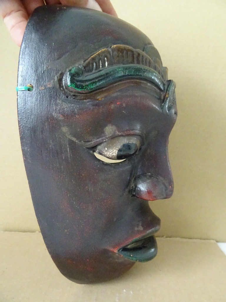 Vintage houten masker Indonesië - Afbeelding 8