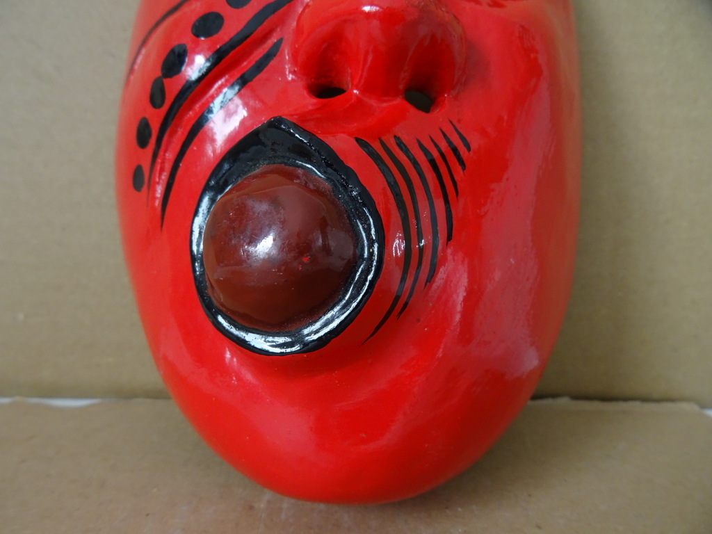 Vintage houten masker Indonesië - Afbeelding 5