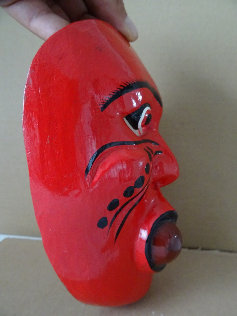 Vintage houten masker Indonesië - Afbeelding 6