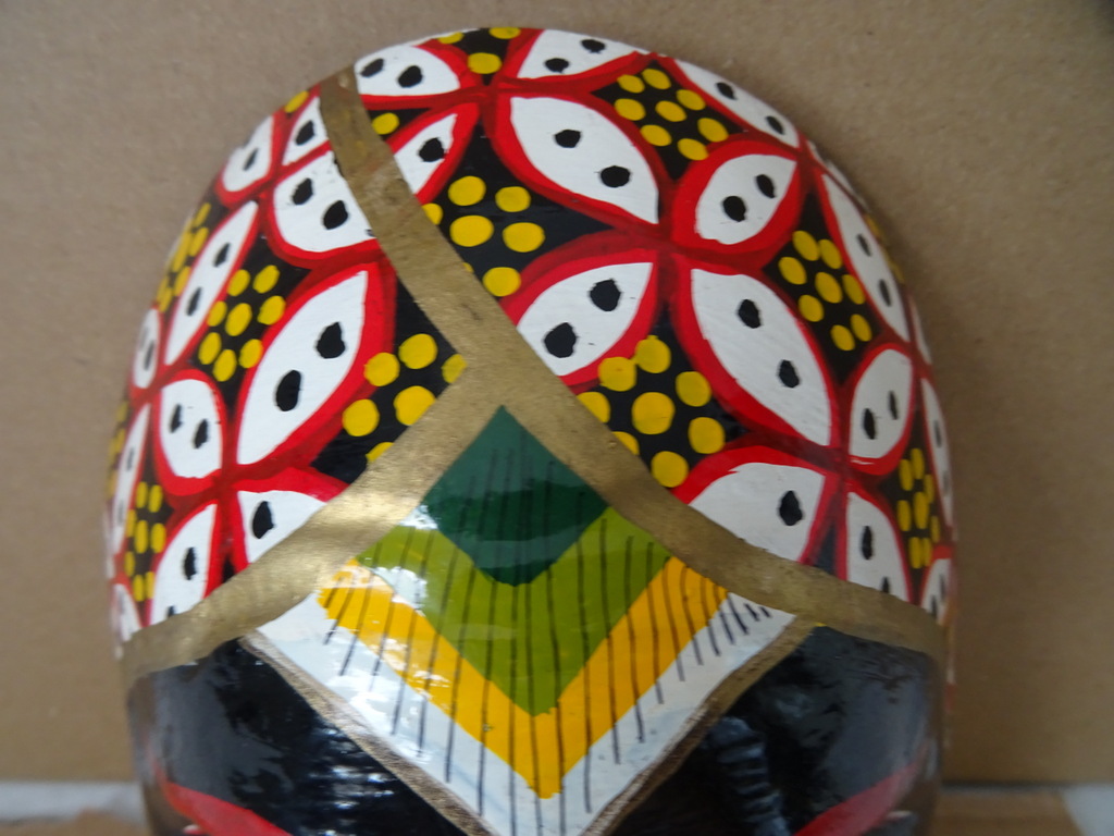 Vintage houten masker Indonesië - Afbeelding 2