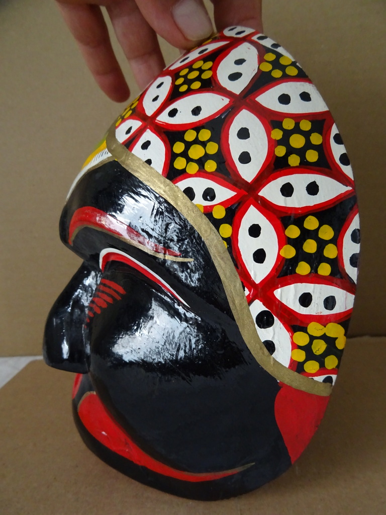 Vintage houten masker Indonesië - Afbeelding 7