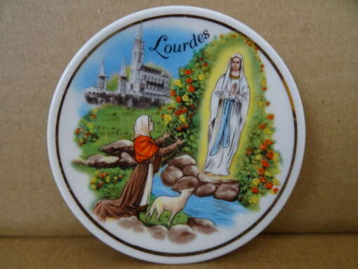 Miniatuur bordje Lourdes Limoges France