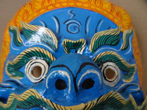 Vintage papier-maché masker Indonesië