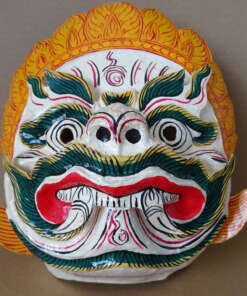 Vintage papier-maché masker Indonesië