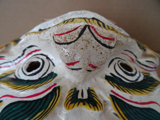 Vintage papier-maché masker Indonesië