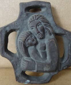 Limburgse kunst amulet Heilige Maria brons
