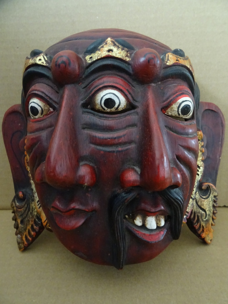 Vintage houten masker Indonesië