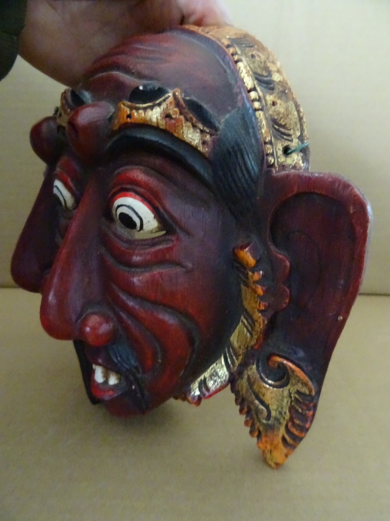 Vintage houten masker Indonesië - Afbeelding 8