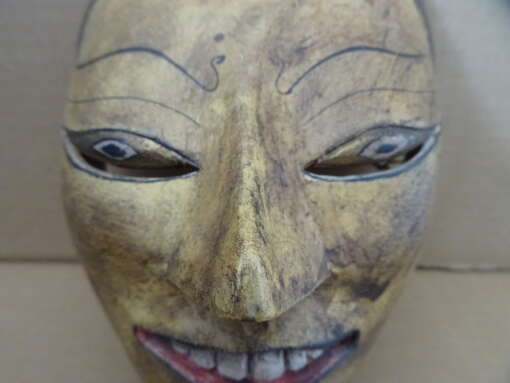 Vintage houten masker Indonesië