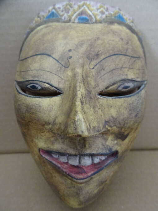 Vintage houten masker Indonesië