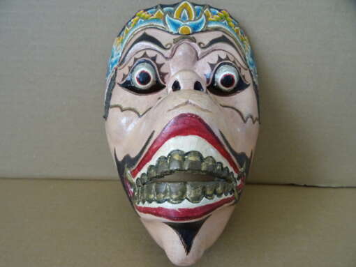 Houten masker Hanuman