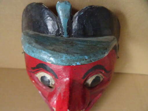 Vintage houten masker Indonesië