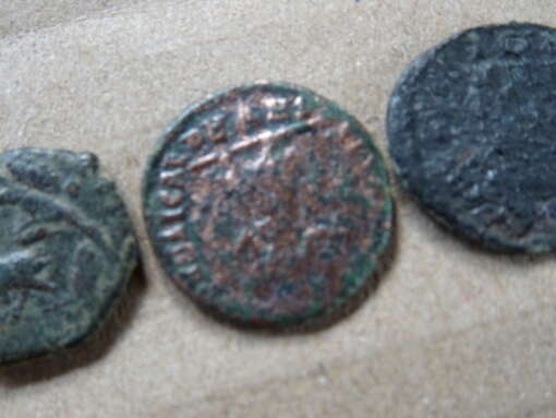 Bodemvondst collectie Romeinse munten