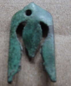 Bodemvondst Vikingtijd bronzen hanger medaillon