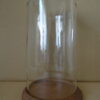 Moderne glazen stolp voor beeld 27 cm
