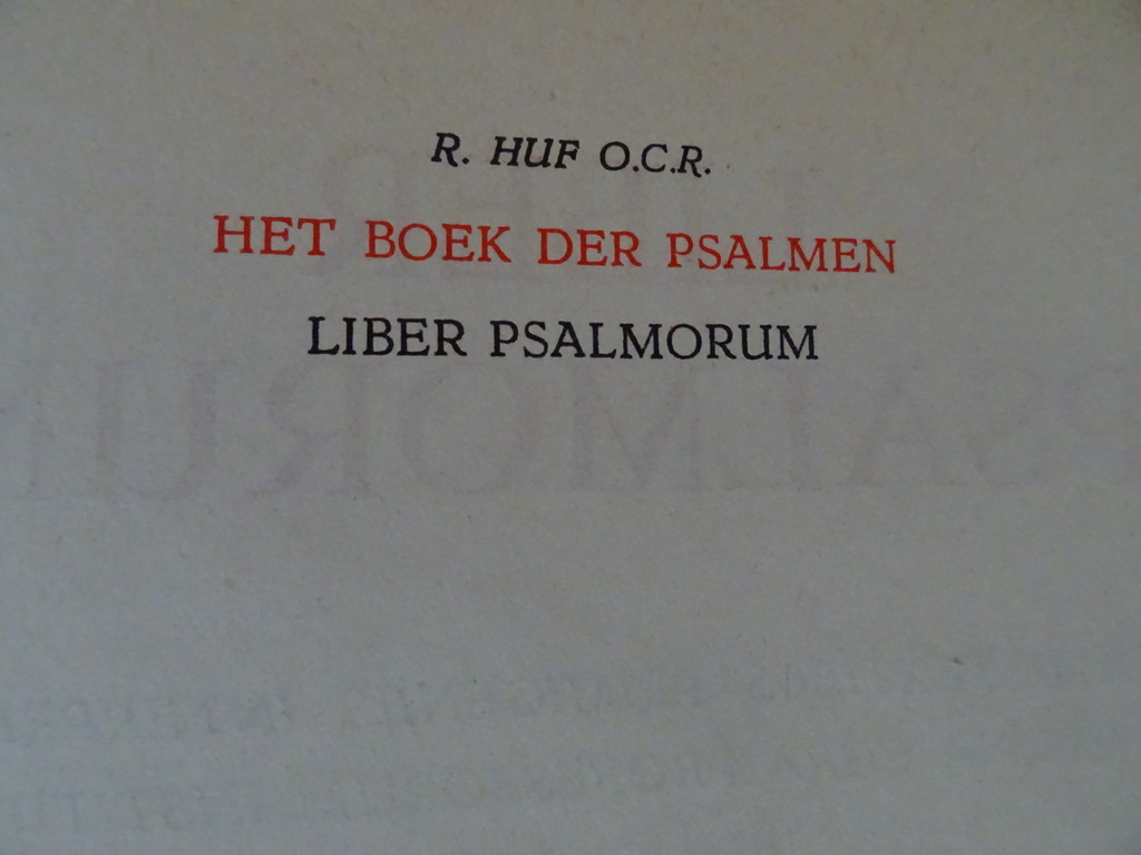 R. Huf O.C.R Het boek der psalmen - Afbeelding 6