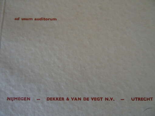 Logica I Inleiding Ad usum auditorum