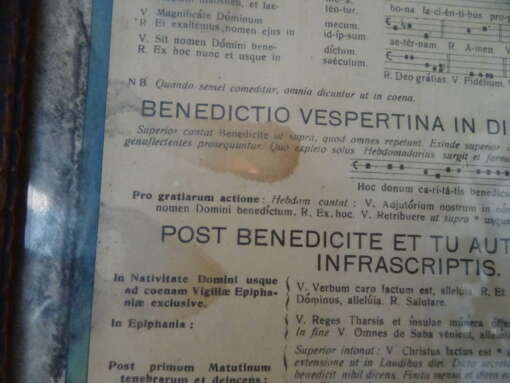 Antiek Latijns Benedicto Mensa