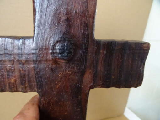 Antiek houten kruisbeeld 29 cm