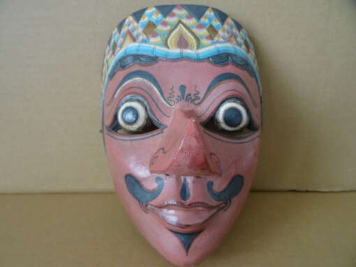 Vintage houten masker Indonesië