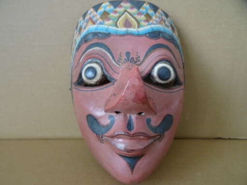 Vintage houten masker Indonesië