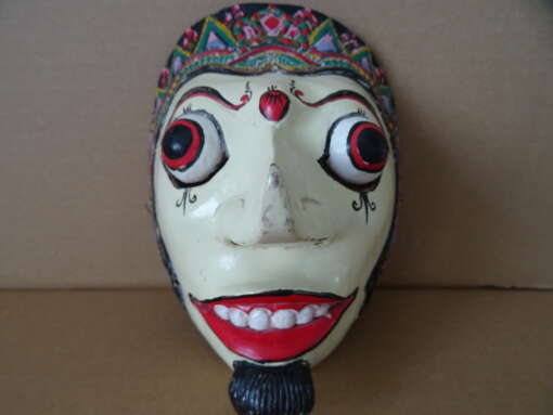 Vintage houten masker Indonesië