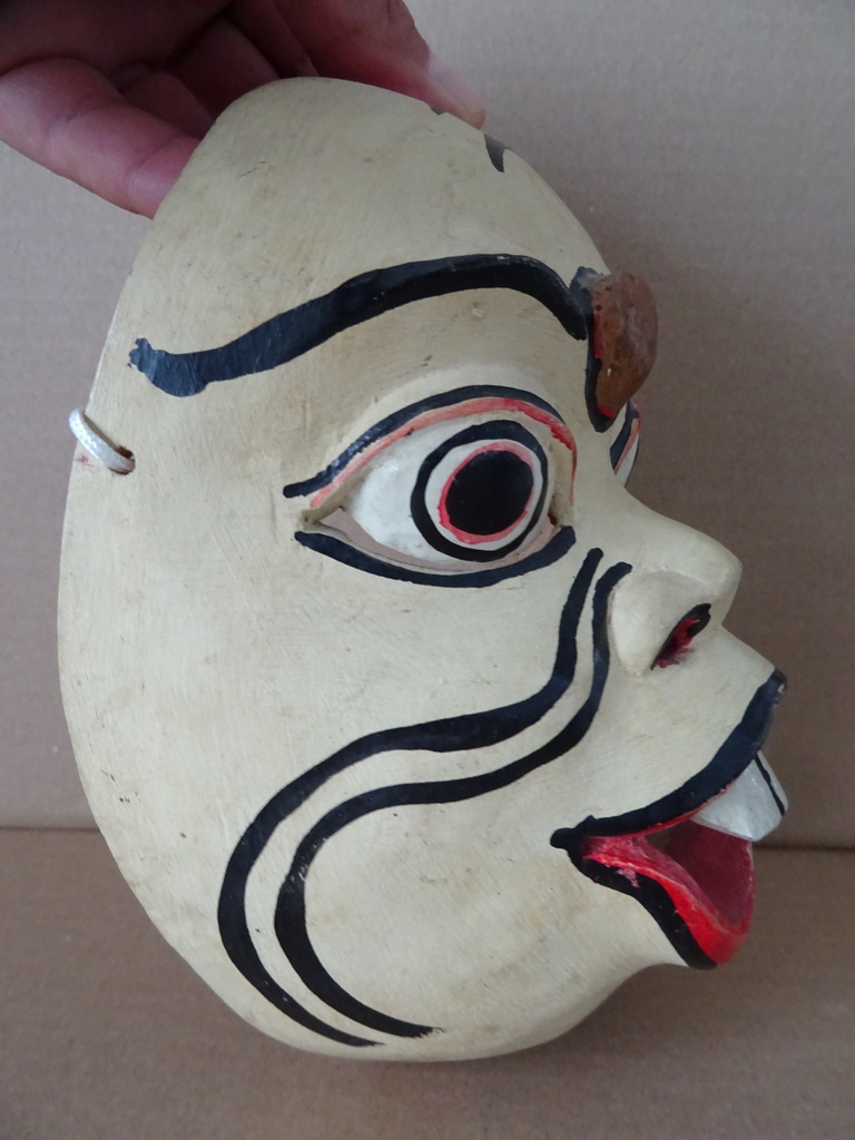 Vintage houten masker Indonesië - Afbeelding 5