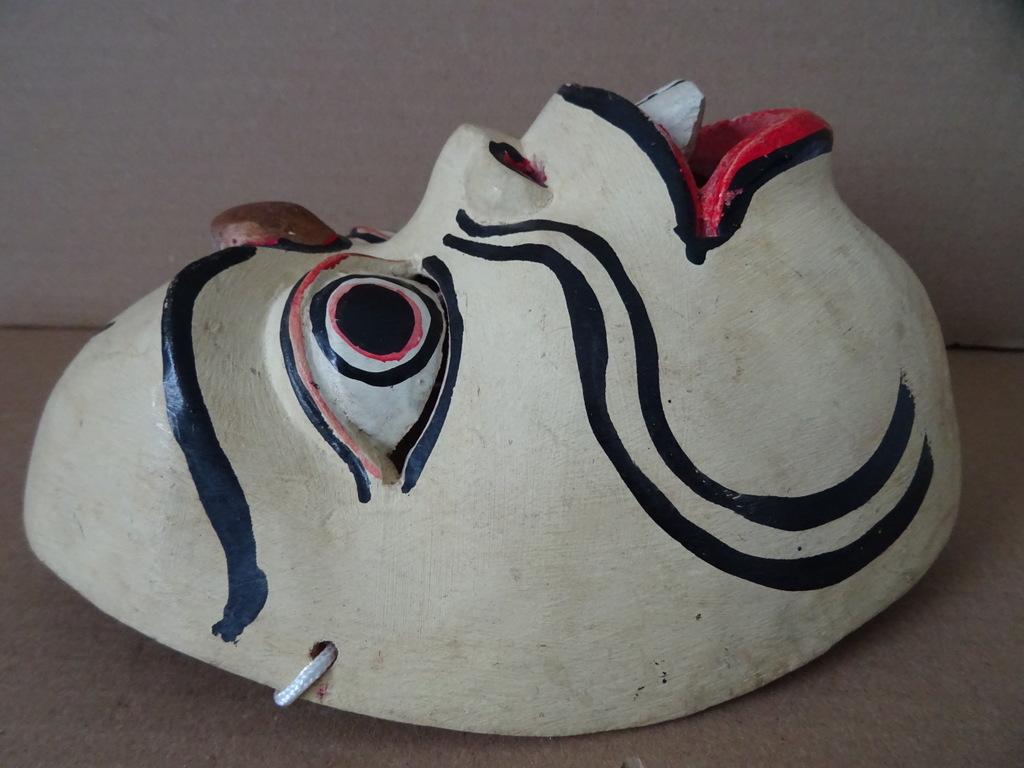 Vintage houten masker Indonesië - Afbeelding 9