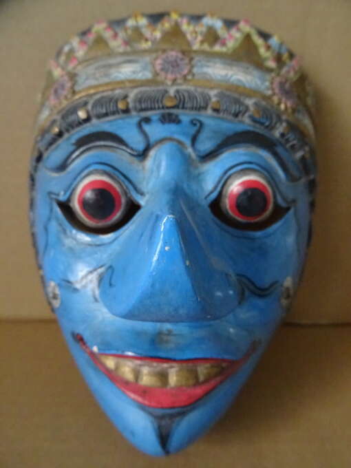 Vintage houten masker Indonesië