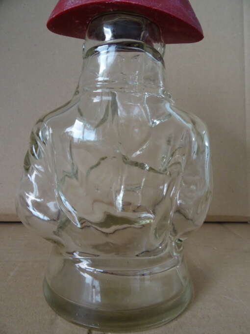Glazen whiskey fles beeld Napoleon 23 cm