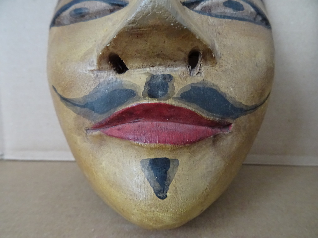 Vintage houten maskers Indonesië - Afbeelding 6