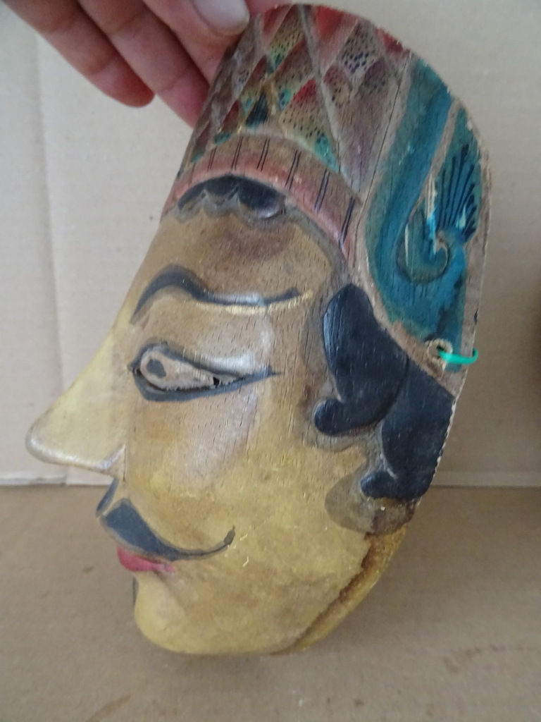 Vintage houten maskers Indonesië - Afbeelding 8