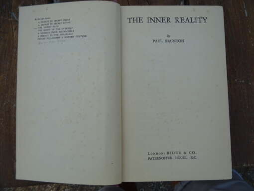 Paul Brunton The inner reality