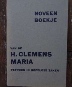 Noveen boekje van de H. Clemens