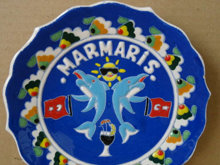 Alternative view of Kleurrijk wandbord Marmaris Turkije 2001